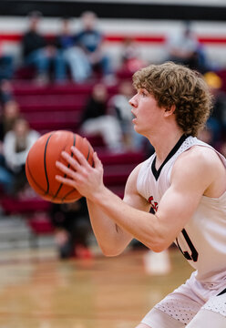 JV boys basketball game. 