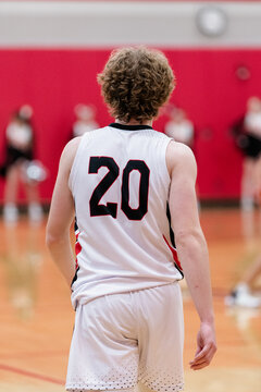 JV boys basketball game. 