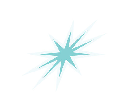 Cool Y2K star sticker. Modern abstract symbol with retro shape. Aesthetic element from the 90s, this graphic adds a trendy touch. Perfect for decoration or as a unique sticker in collections.