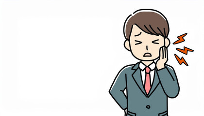 歯痛に苦しむ人