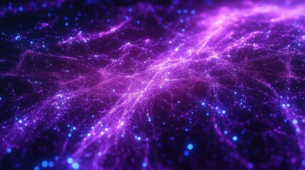 Purple Nebula Cosmic Energy Background