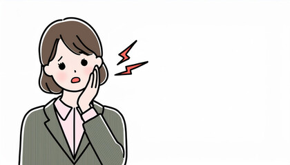 歯痛に苦しむ人