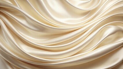 Obraz premium Soft and elegant cream fabric background perfect for adding a touch of luxury to any design , cream, fabric, background