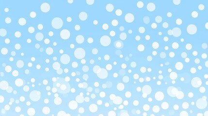 Abstract light blue background with white bokeh circles.