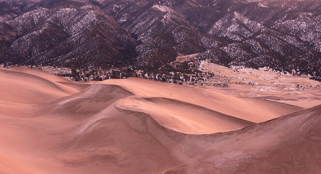 Beauty in Contrast.  Great Sand Dunes National Park. Colorado. vt