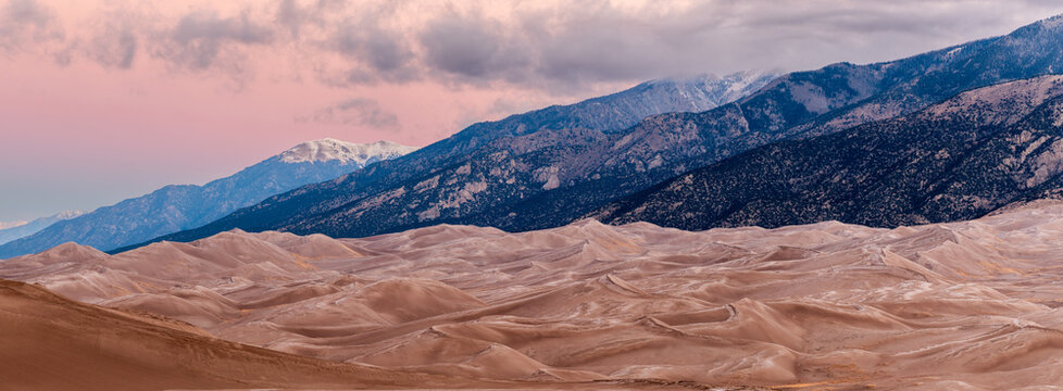 Layers of Contrast.  Great Sand Dunes National Park. Colorado. vt