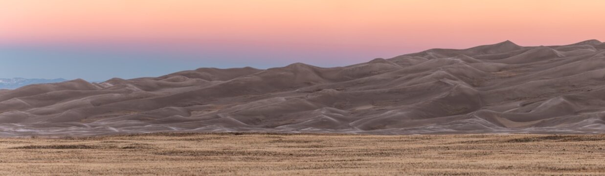 Sunrise at Great Sand Dunes National Park. Colorado. vt