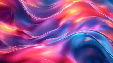 Obraz premium Abstract vibrant wavy liquid background.