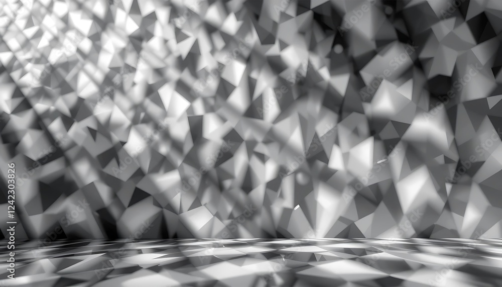 Poster abstract grey triangular geometric background design