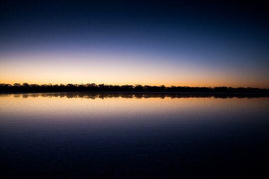 Sturt's Lake at dusk. Gawler Ranges.