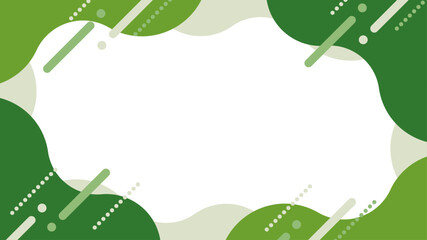 抽象的　フレーム　緑　黄緑　ベクター　シェイプ