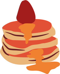 pancake breakfast Illustration