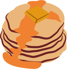 pancake breakfast Illustration