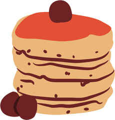 pancake breakfast Illustration