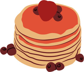pancake breakfast Illustration