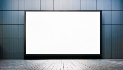 White blank screen billboard in the for new product or presentation with empty space .