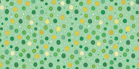Warm and Inviting Hand-Drawn Polka Dot Background in Green Shades for Portrait Photography