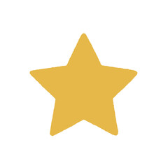 Obraz premium クレヨンで描いたような星