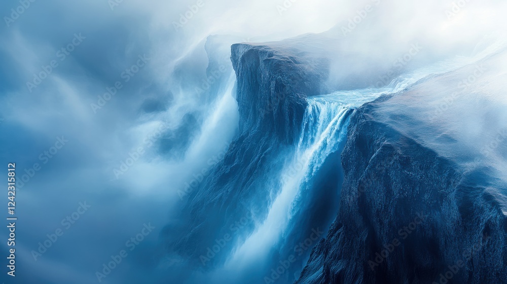 Poster ethereal fog creating a misty background