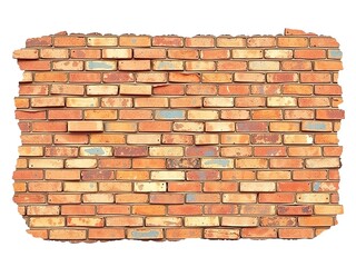 Obraz premium Architectural Authenticity Captured: Weathered Brick Wall Textures