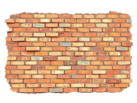 Architectural Authenticity Captured: Weathered Brick Wall Textures