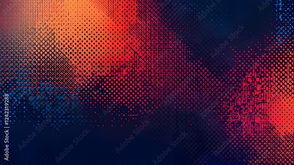 Poster abstract blue and red color background for design. generated by ai