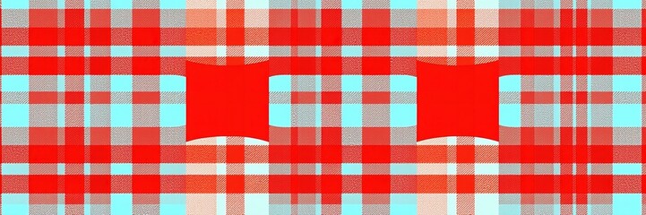 Checkered Patterns: Overlapping Blue and White Buffalo Checks