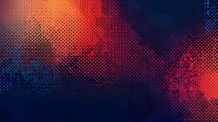 Abstract blue and red color background for design. Generated by AI
