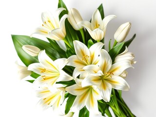 Easter Lilies in White Bouquet