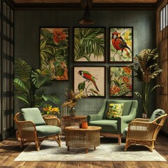 Would you like me to focus on a specific style modern, rustic, tropical or material wood, metal, glass