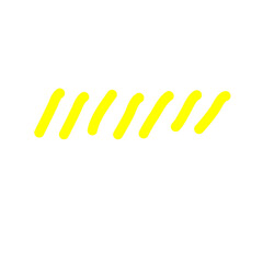 Hand Drawn Yellow Scribble
