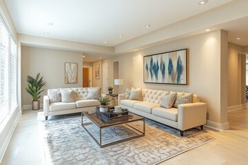 Fototapeta premium Luxury living room with contemporary design