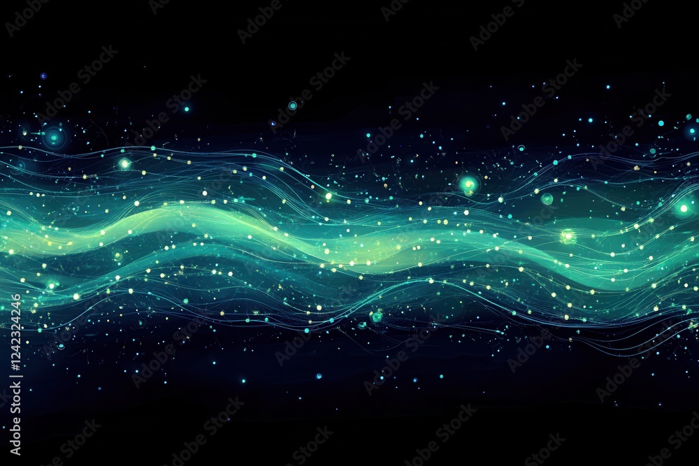 Poster abstract blue lines wallpaper design with smooth curves and gradients for digital backgrounds and te