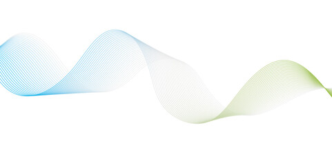 Colorful wavy brush lines background. Vector illustration.