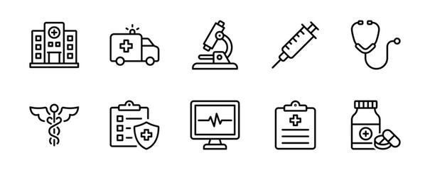 Medical and Health care icon vector