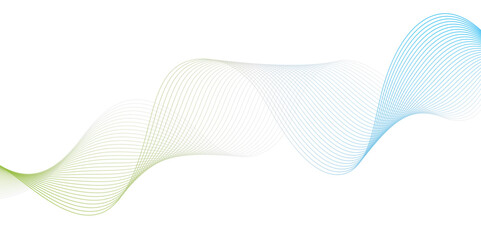 Colorful wavy brush lines background. Vector illustration.