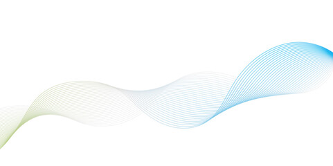 Colorful wavy brush lines background. Vector illustration.