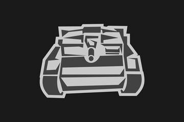 World War II German light tank destroyer vector illustration