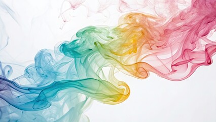 Obraz premium Artistic Watercolor Aquarelle Background Isolated on White with Copy Space for Creative Projects, Invitations, and Wall Art