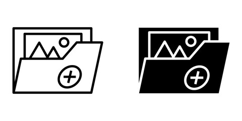 Add picture set icon in white background