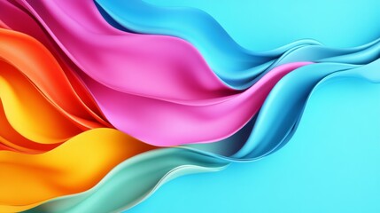 Fototapeta premium Vibrant Waves of Color