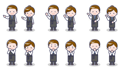 バーテンダーの男女 04