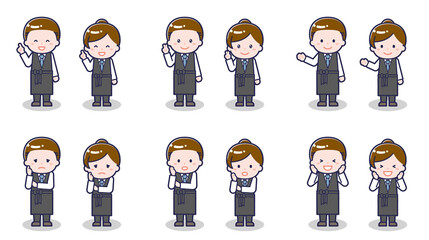 バーテンダーの男女 03