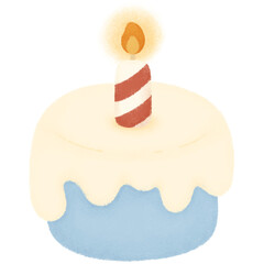 birthday cake with candles