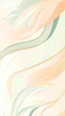 Fototapeta premium Elegant Soft Pastel Waves Banner with Flowing Design Elements