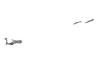 highway map and buildings  in cayman island with gray color theme