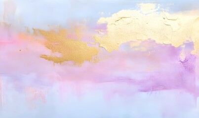 Obraz premium Soft abstract illustration with subtle, small gold stencil patterns in sections. Generative AI