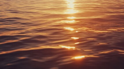 Twilight Reflections on Calm Waters at Golden Hour