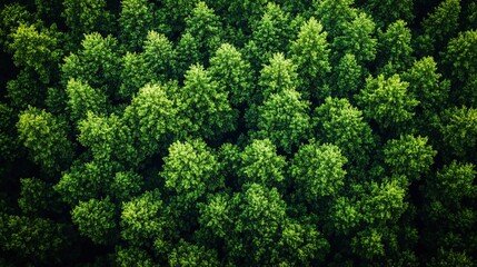 Aerial view of dense green forest canopy (1)