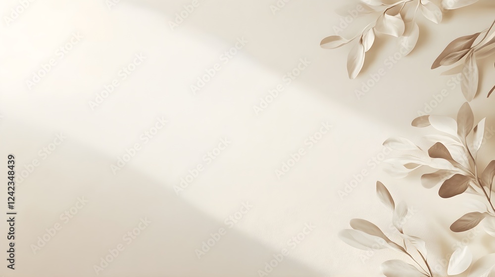 Canvas Prints elegant presentation of vector styles with soft leaf accents